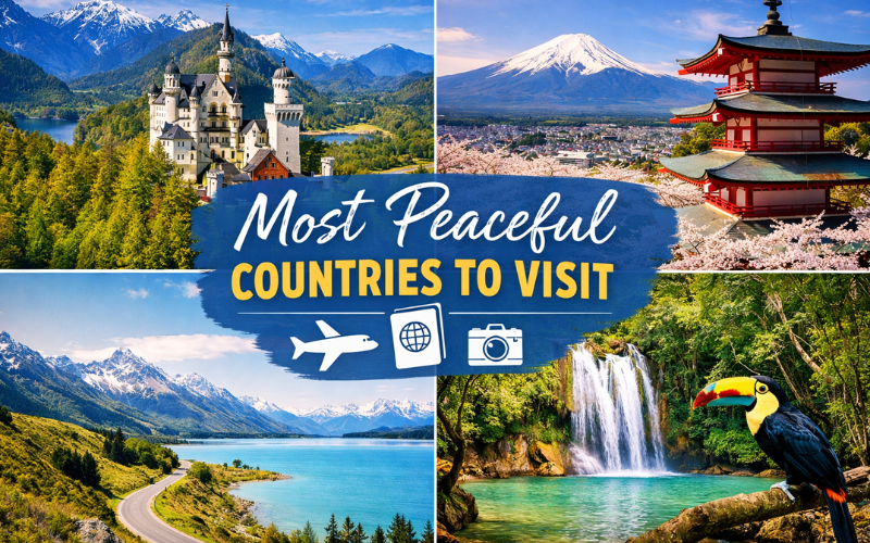 Most peaceful countries to visit
