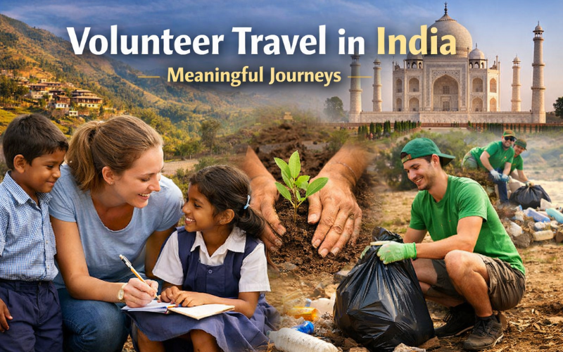 Volunteer travel in India with community service and cultural experiences
