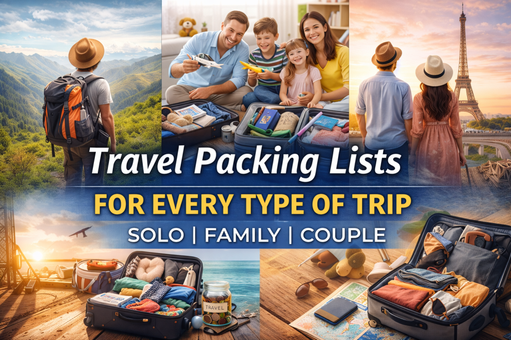 Travel Packing Lists for Every Type of Trip